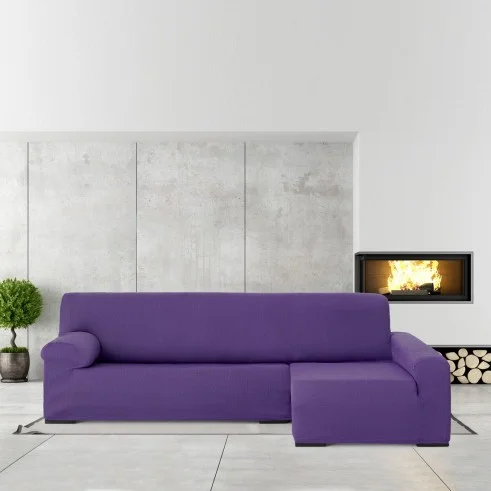 Funda elástica para chaise longue Ulises | Ajuste impecable y textura decorativa