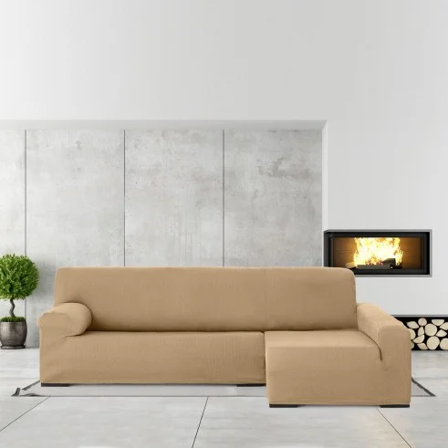 Funda elástica para chaise longue Ulises | Ajuste impecable y textura decorativa