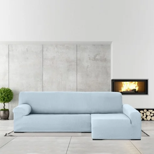 Funda elástica para chaise longue Ulises | Ajuste impecable y textura decorativa