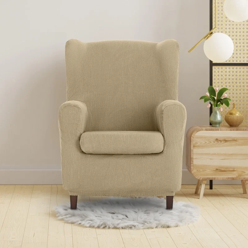 Funda elástica para sillón orejero Ulises | Elegancia atemporal con protección moderna Funda elástica para sillón orejero Ulises | Elegancia atemporal con protección moderna