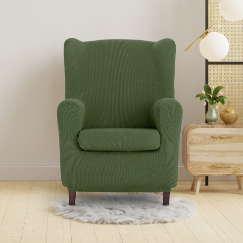 Funda elástica para sillón orejero Ulises | Elegancia atemporal con protección moderna