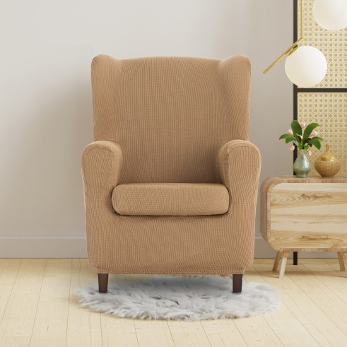 Funda elástica para sillón orejero Ulises | Elegancia atemporal con protección moderna
