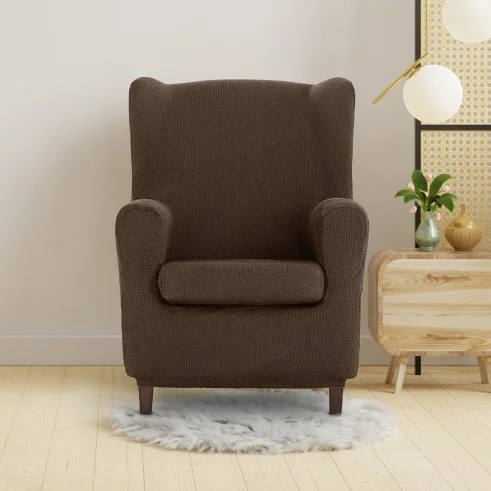 Funda elástica para sillón orejero Ulises | Elegancia atemporal con protección moderna