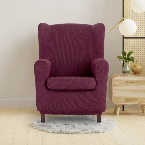 Funda elástica para sillón orejero Ulises | Elegancia atemporal con protección moderna