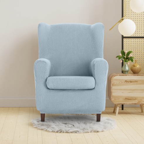 Funda elástica para sillón orejero Ulises | Elegancia atemporal con protección moderna