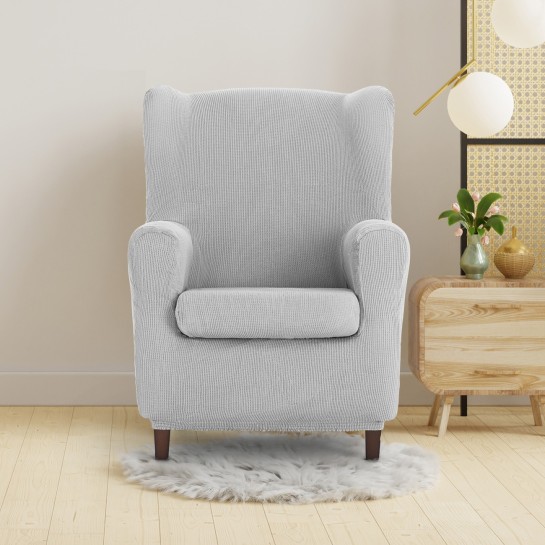 Funda elástica para sillón orejero Ulises | Elegancia atemporal con protección moderna
