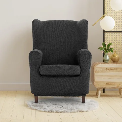Funda elástica para sillón orejero Ulises | Elegancia atemporal con protección moderna