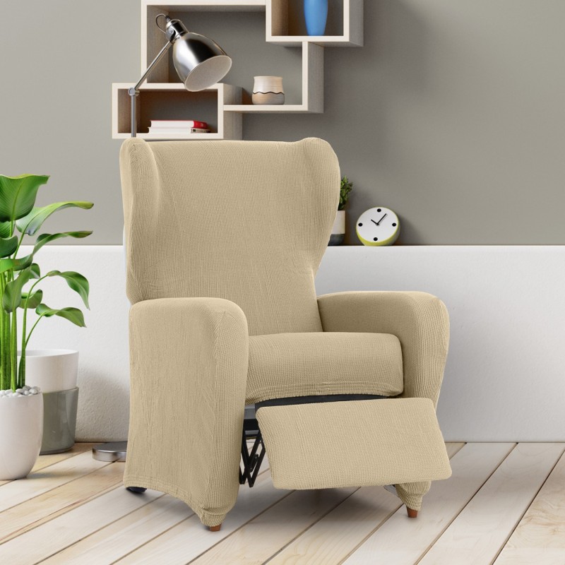 Funda elástica para sillón relax Ulises | Relieve decorativo y comodidad diaria